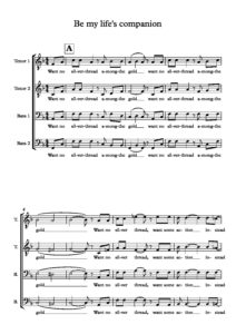Be My Life S Companion Intro Full Score frederikssund sangforening